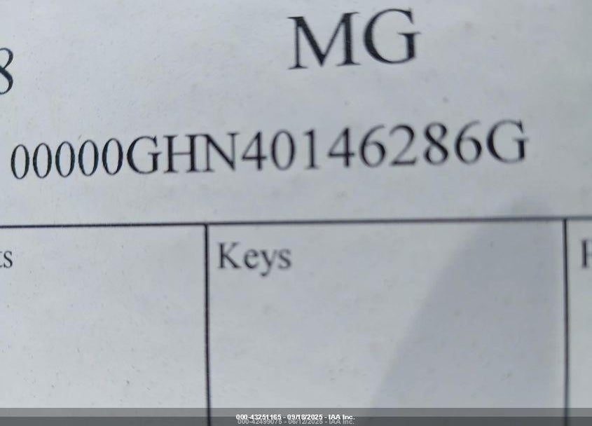 1968 MG B VIN: 00000GHN40146286G