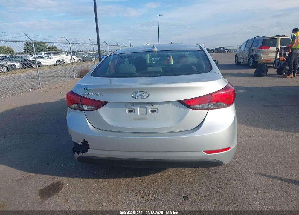 2015 HYUNDAI ELANTRA VIN: 5NPDH4AE7FH637345