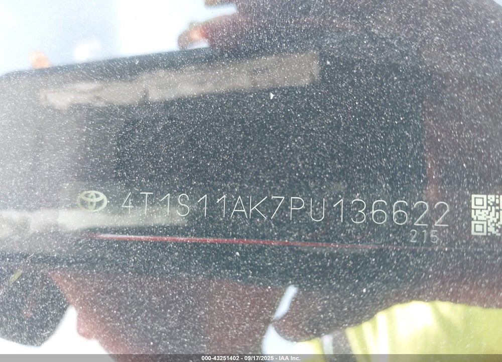 2023 TOYOTA CAMRY VIN: 4T1S11AK7PU136622