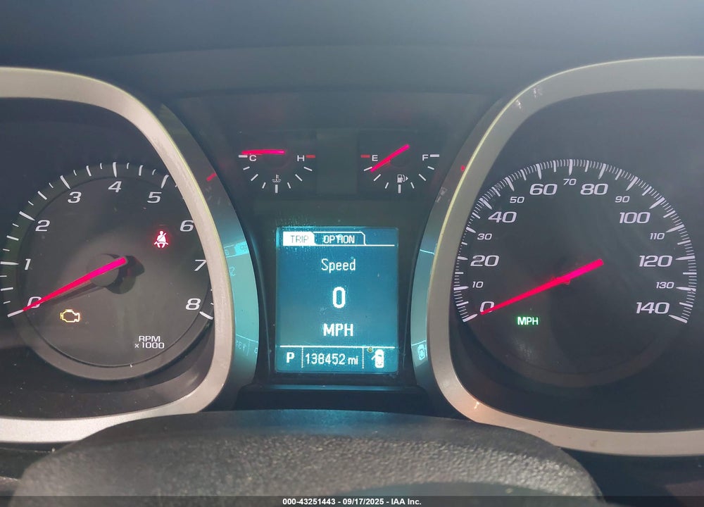 2014 CHEVROLET EQUINOX VIN: 2GNFLEEK2E6206449