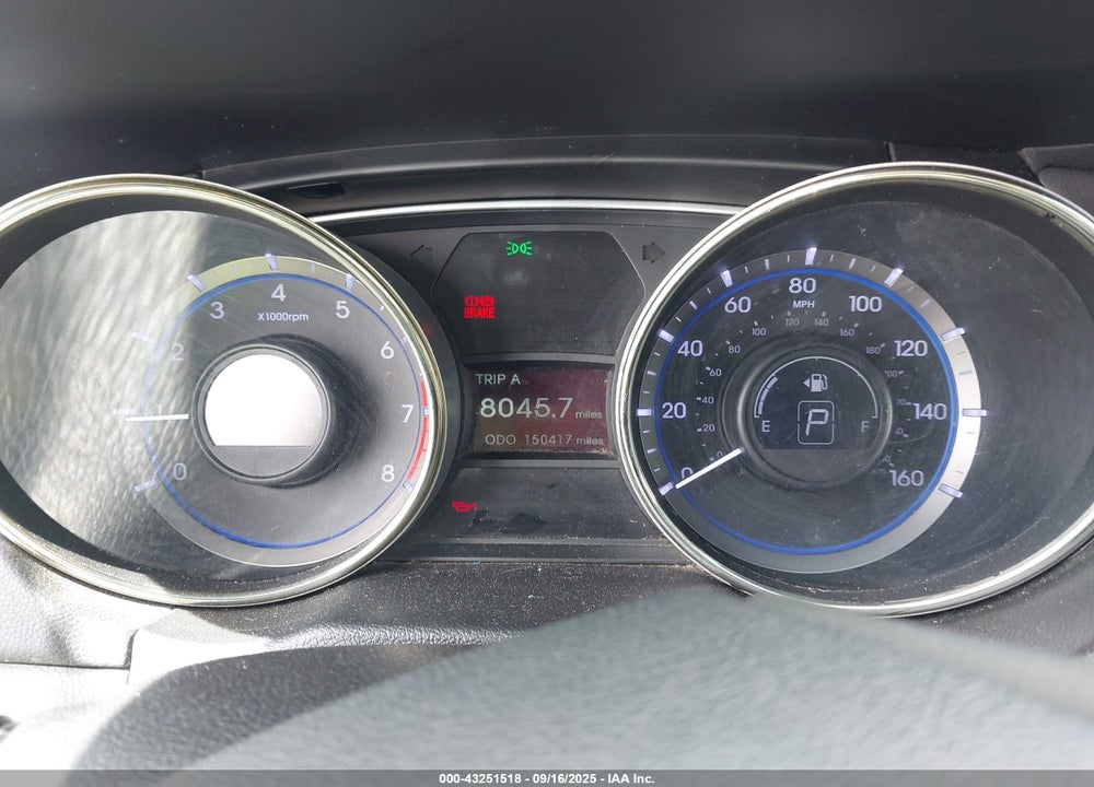 2013 HYUNDAI SONATA GLS VIN: 5NPEB4AC6DH545953