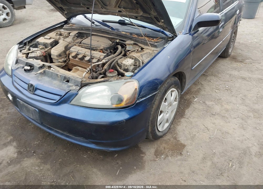 2001 HONDA CIVIC EX VIN: 1HGES26791L005652
