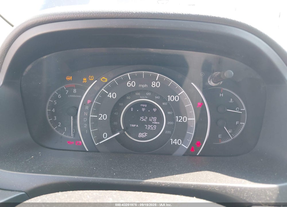 2014 HONDA CR-V EX-L VIN: 2HKRM3H71EH537792