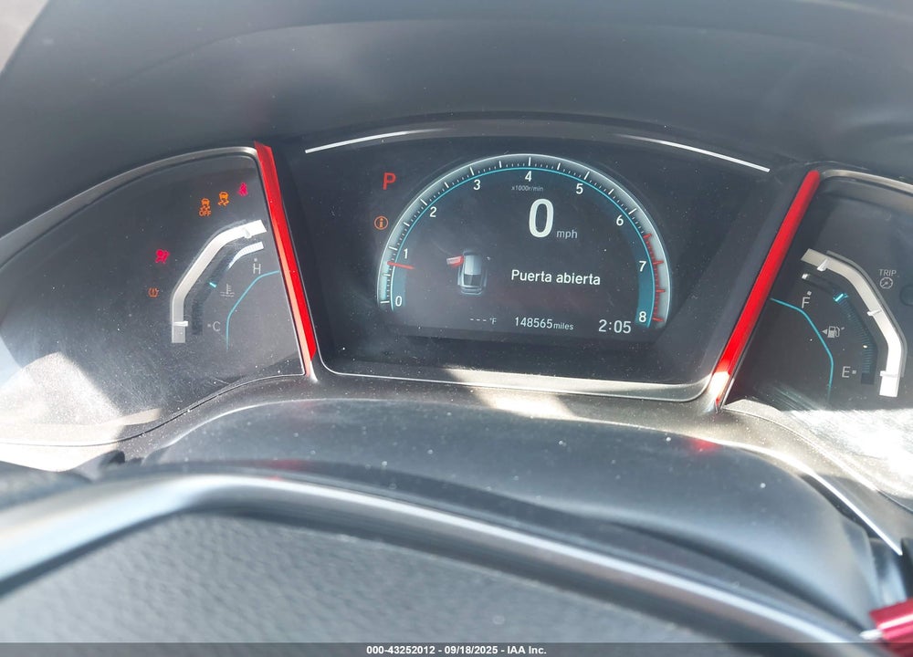 2017 HONDA CIVIC VIN: SHHFK7H58HU231396