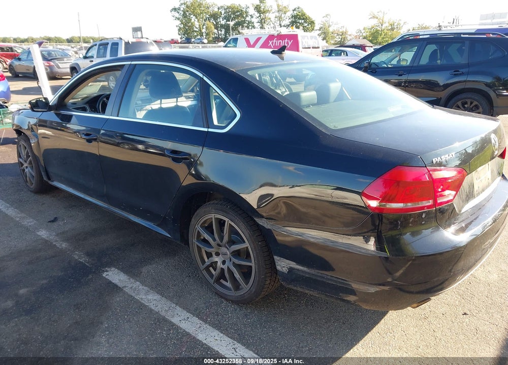 2013 VOLKSWAGEN PASSAT VIN: 1VWBP7A34DC026222