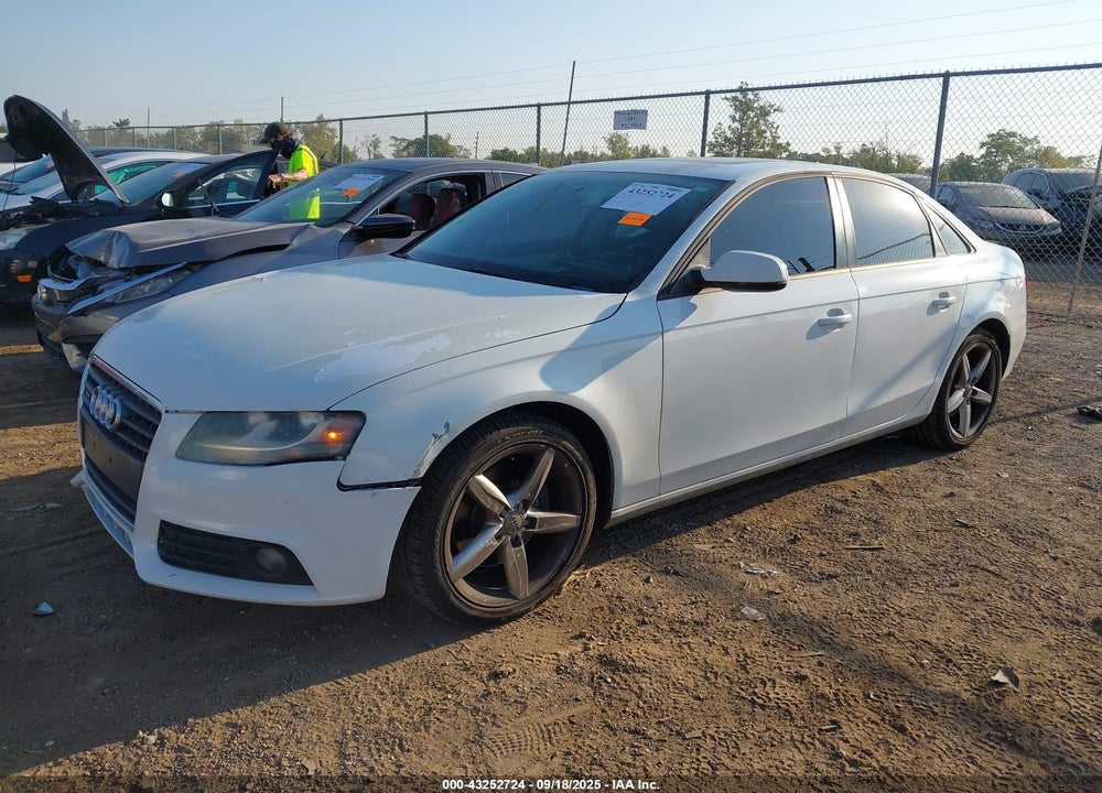 2011 AUDI A4 2.0T PREMIUM VIN: WAUAFAFL3BN009854