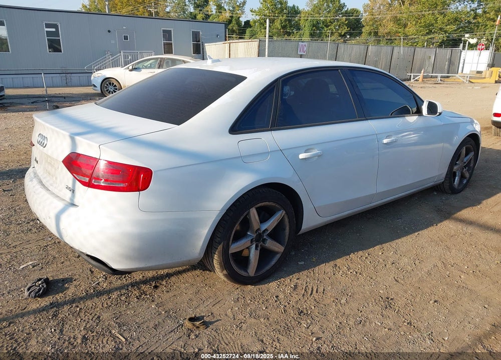 2011 AUDI A4 2.0T PREMIUM VIN: WAUAFAFL3BN009854