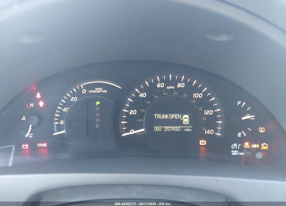 2009 TOYOTA CAMRY HYBRID VIN: 4T1BB46K79U068932