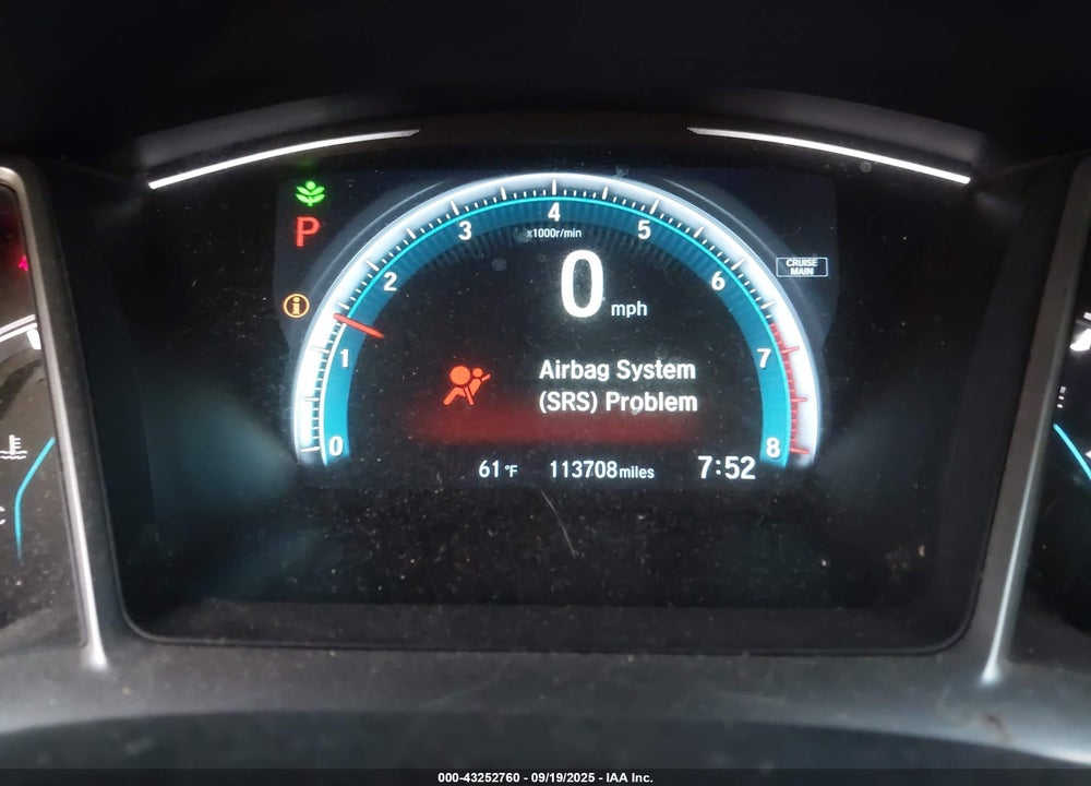 2016 HONDA CIVIC VIN: 19XFC2F70GE078099