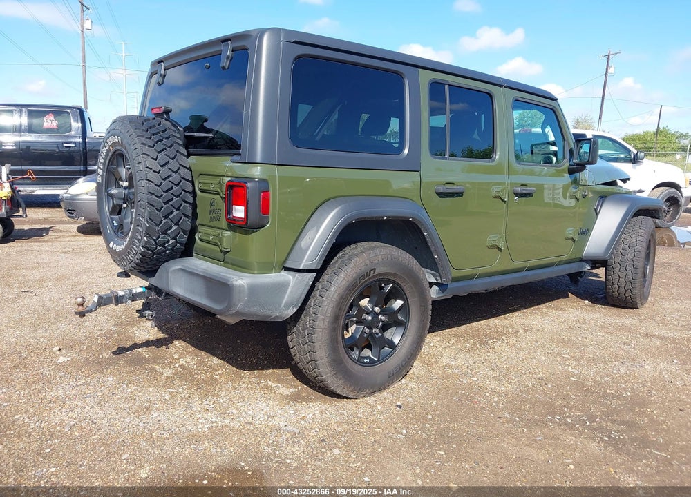 2021 JEEP WRANGLER UNLIMITED WILLYS 4X4 VIN: 1C4HJXDG5MW713043