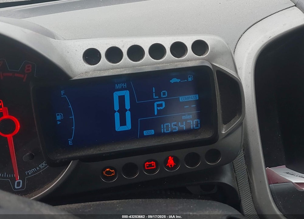 2013 CHEVROLET SONIC LT AUTO VIN: 1G1JC5SB9D4118174