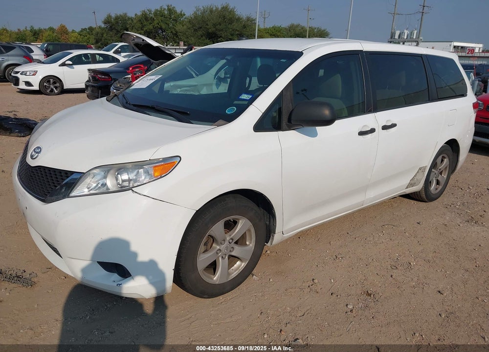 2013 TOYOTA SIENNA L V6 7 PASSENGER VIN: 5TDZK3DC7DS292711