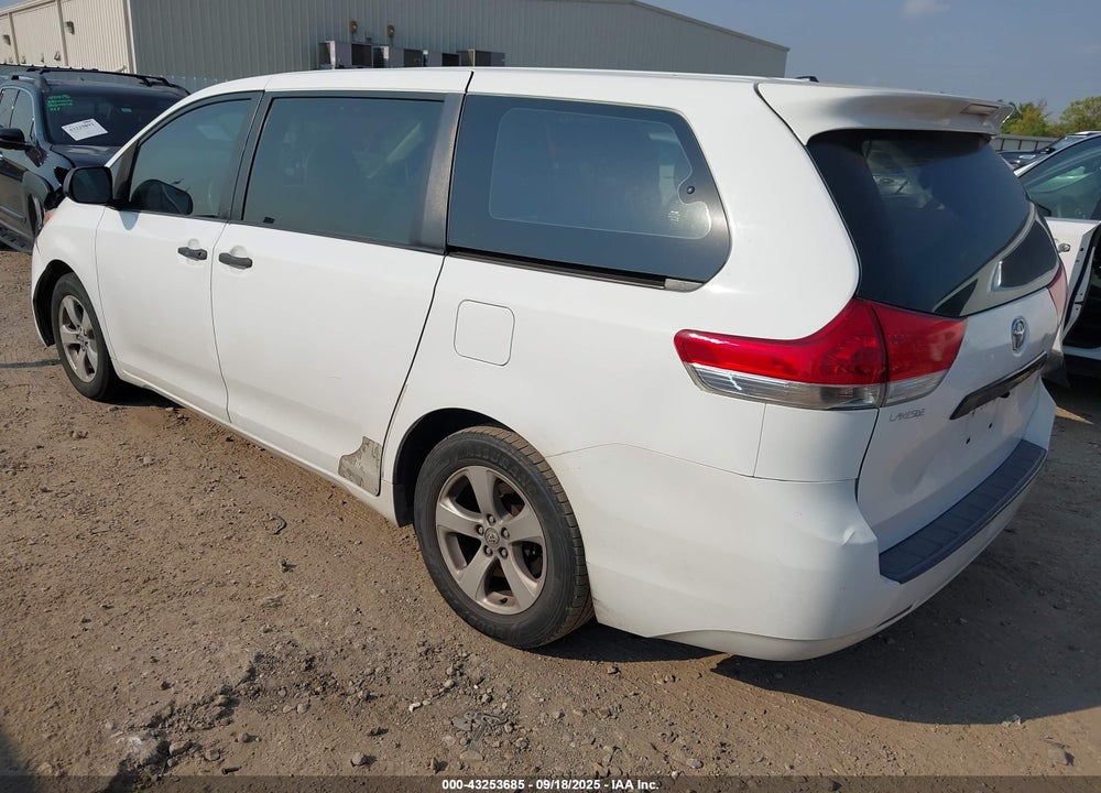 2013 TOYOTA SIENNA L V6 7 PASSENGER VIN: 5TDZK3DC7DS292711