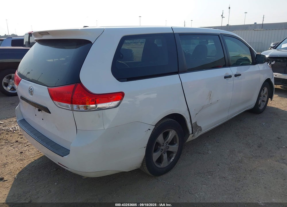 2013 TOYOTA SIENNA L V6 7 PASSENGER VIN: 5TDZK3DC7DS292711