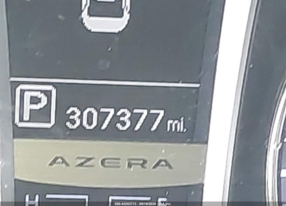 2013 HYUNDAI AZERA VIN: KMHFH4JG4DA232893