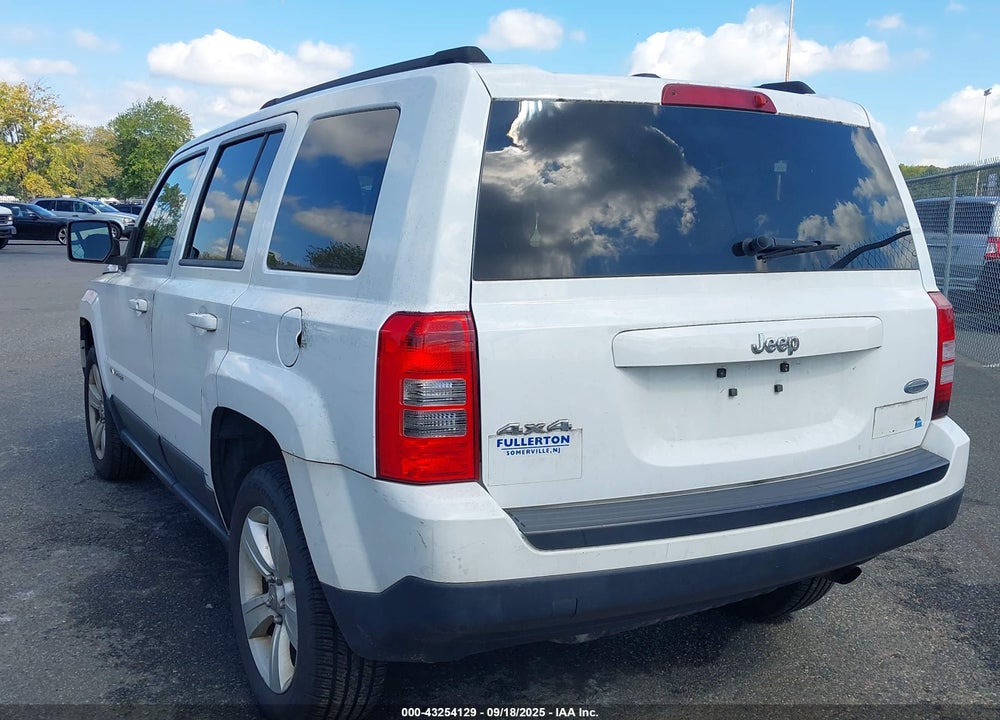 2012 JEEP PATRIOT LATITUDE VIN: 1C4NJRFB1CD589296