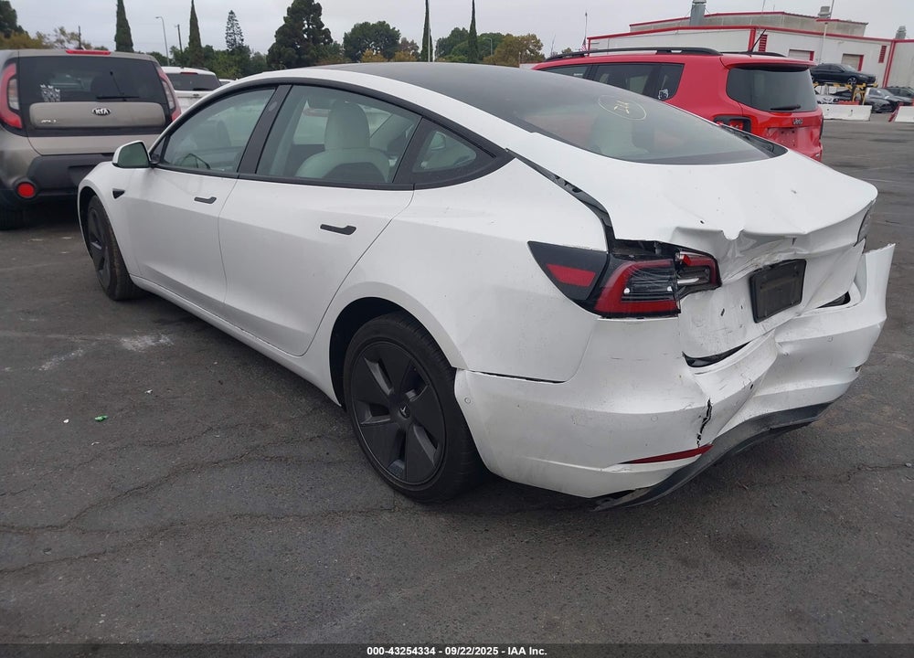 2022 TESLA MODEL 3 REAR-WHEEL DRIVE VIN: 5YJ3E1EA8NF204527