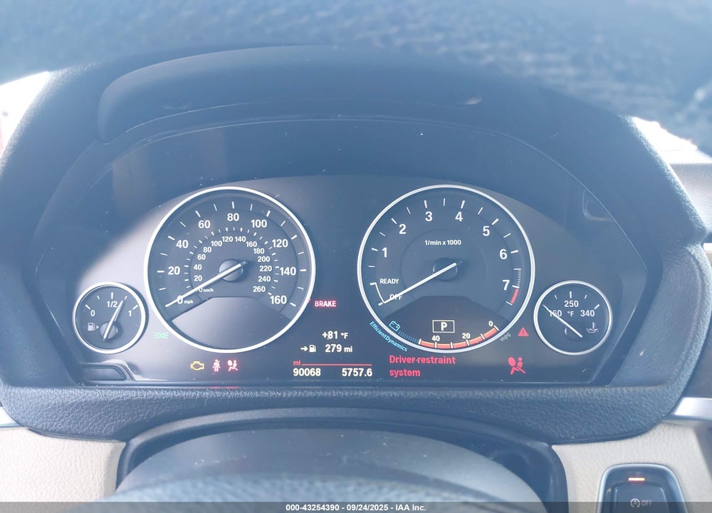 2016 BMW 320I VIN: WBA8E1G54GNU11276