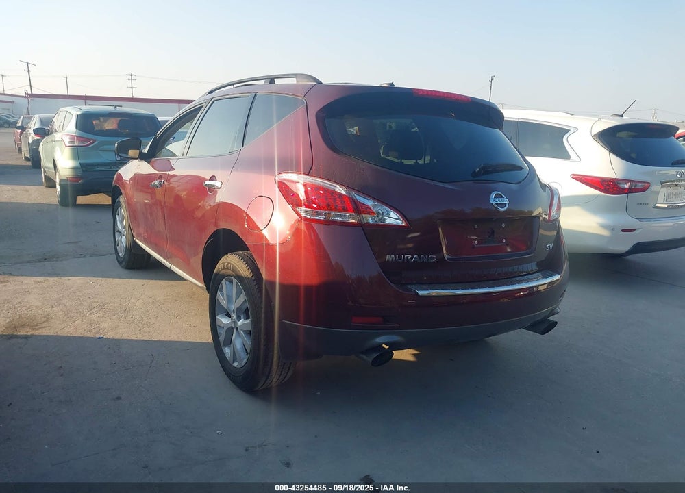 2011 NISSAN MURANO SV VIN: JN8AZ1MU3BW064423