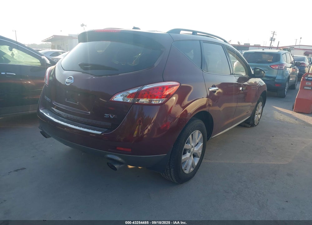 2011 NISSAN MURANO SV VIN: JN8AZ1MU3BW064423
