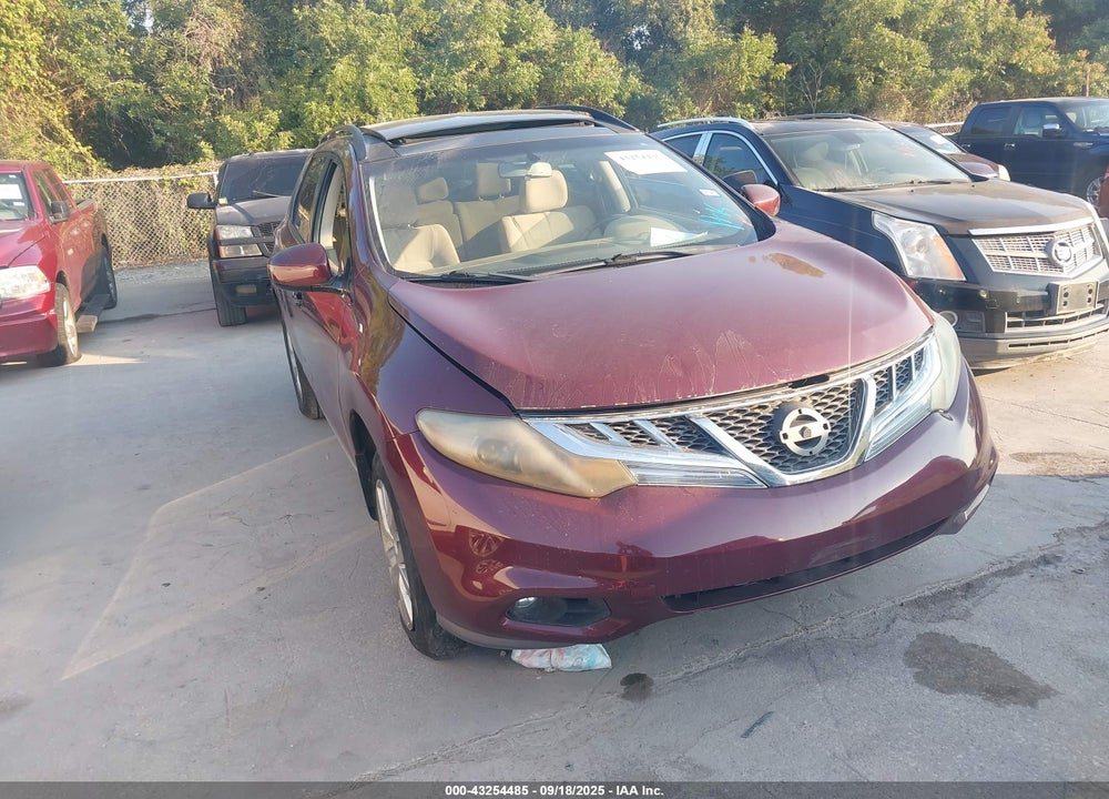 2011 NISSAN MURANO SV VIN: JN8AZ1MU3BW064423