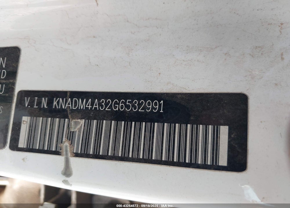 2016 KIA RIO LX VIN: KNADM4A32G6532991