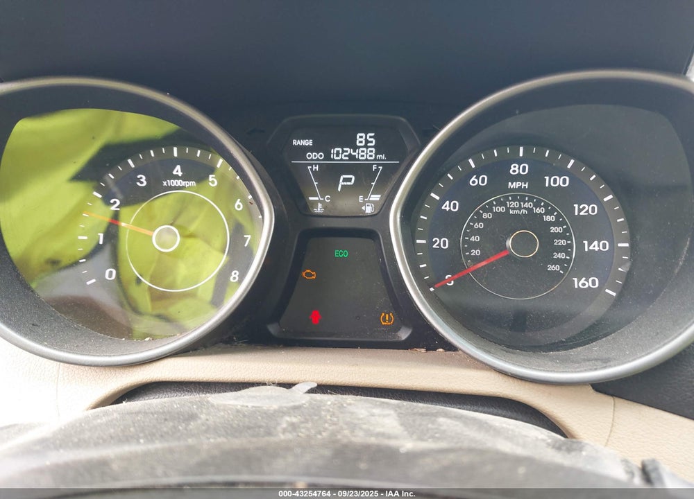 2013 HYUNDAI ELANTRA GLS VIN: 5NPDH4AE2DH255401