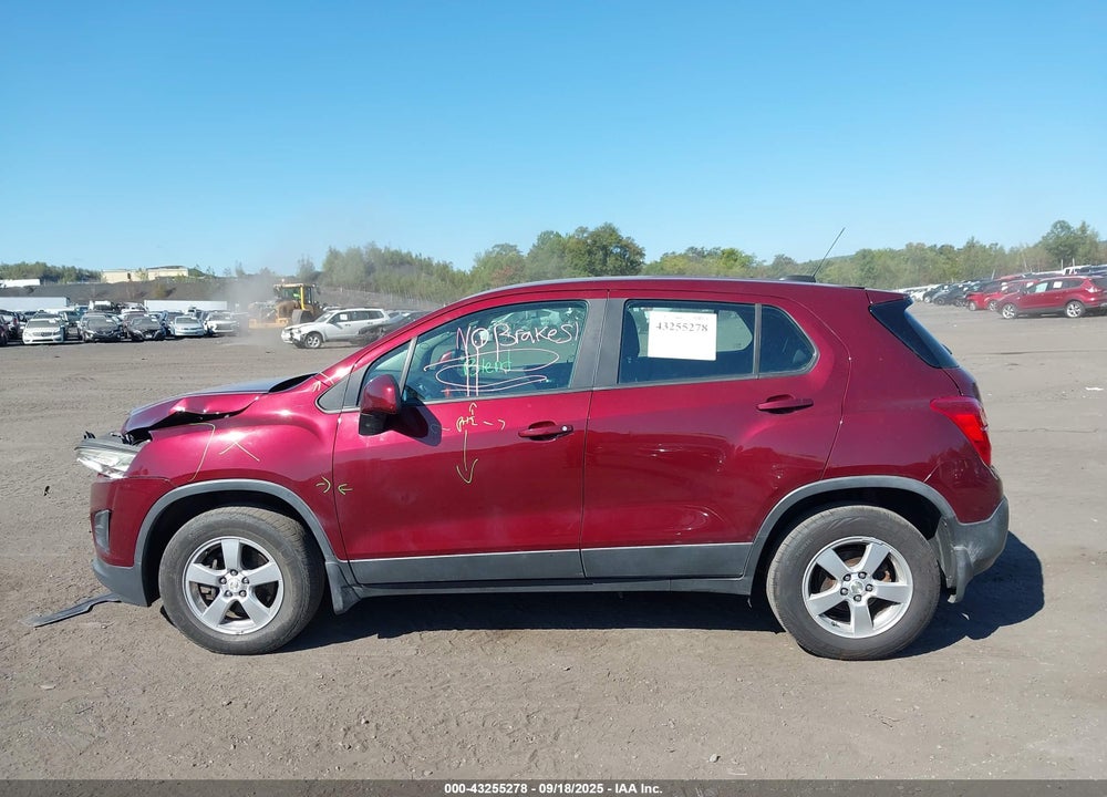 2016 CHEVROLET TRAX VIN: 3GNCJNSB7GL155090