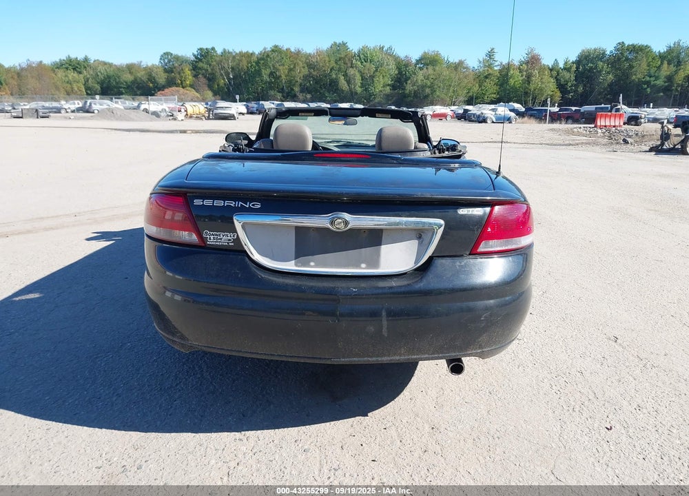 2002 CHRYSLER SEBRING GTC VIN: 1C3EL75R62N323783
