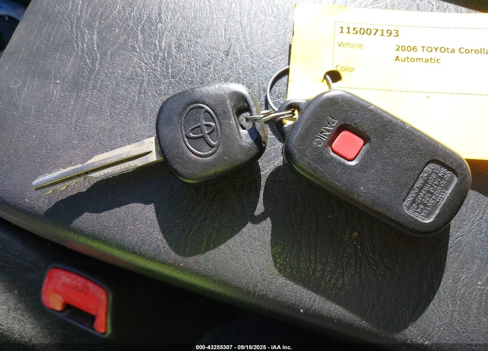 2006 TOYOTA COROLLA VIN: 2T1BR32E86C703417
