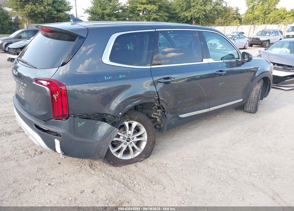 2022 KIA TELLURIDE VIN: 5XYP2DHCXNG249499