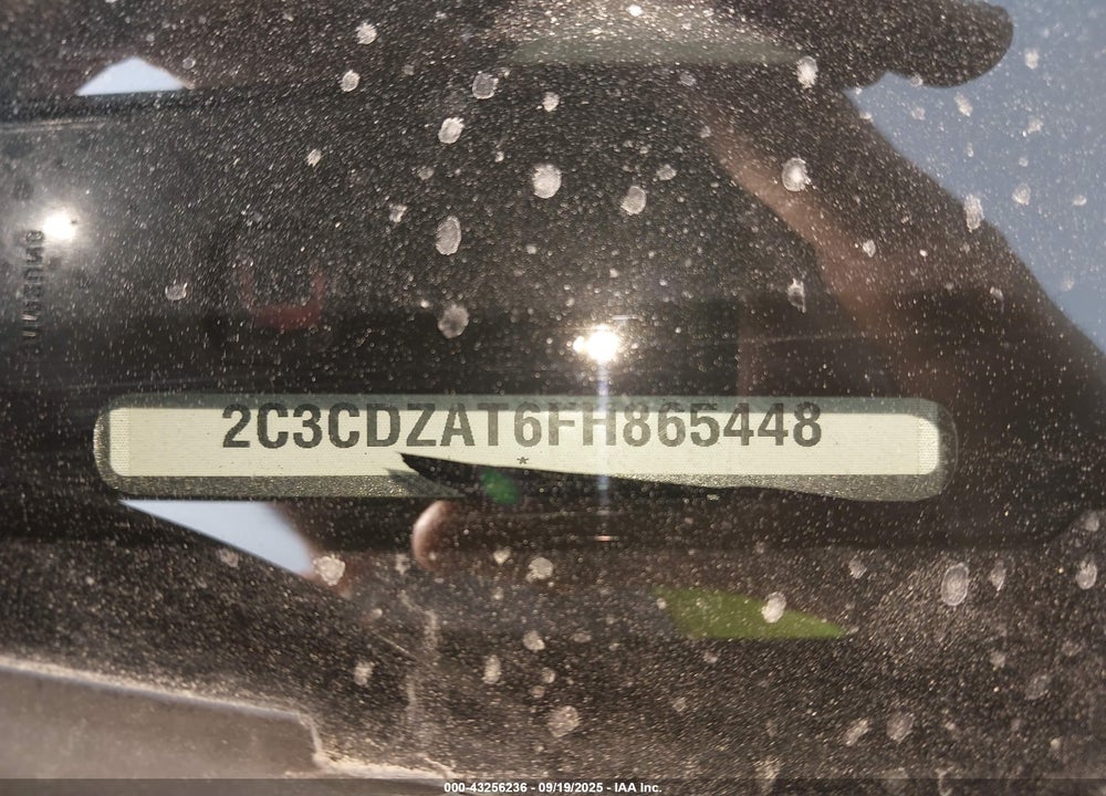 2015 DODGE CHALLENGER VIN: 2C3CDZAT6FH865448