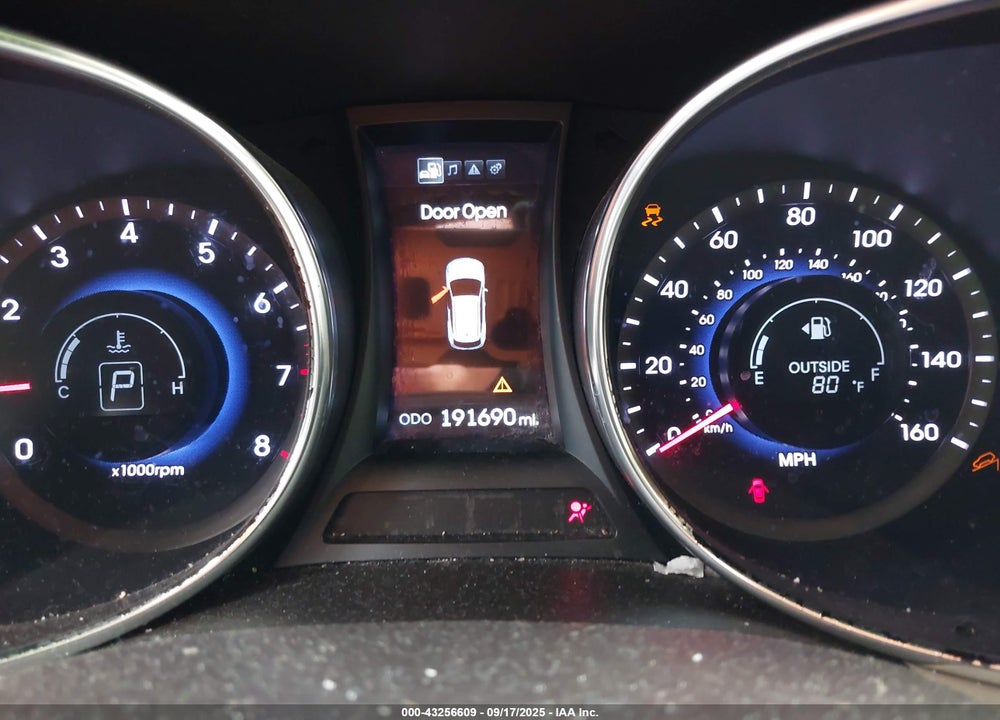 2013 HYUNDAI SANTA FE VIN: 5XYZU3LB6DG033224
