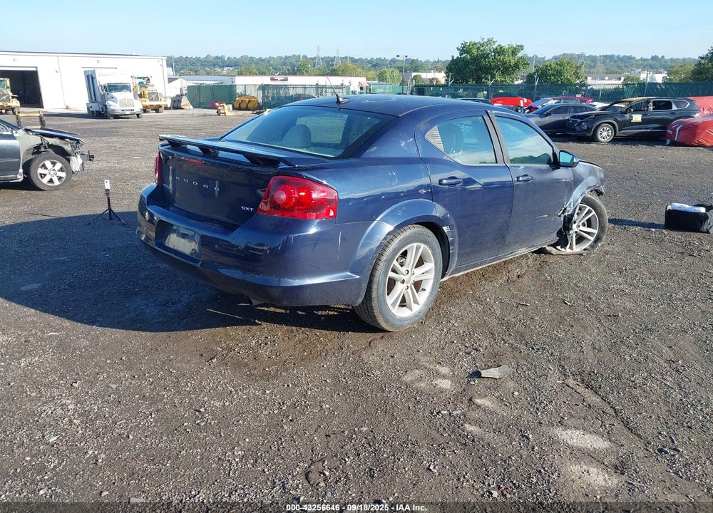 2014 DODGE AVENGER SXT VIN: 1C3CDZCG2EN165772