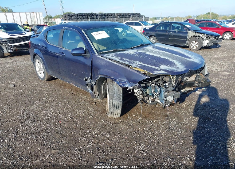 2014 DODGE AVENGER SXT VIN: 1C3CDZCG2EN165772