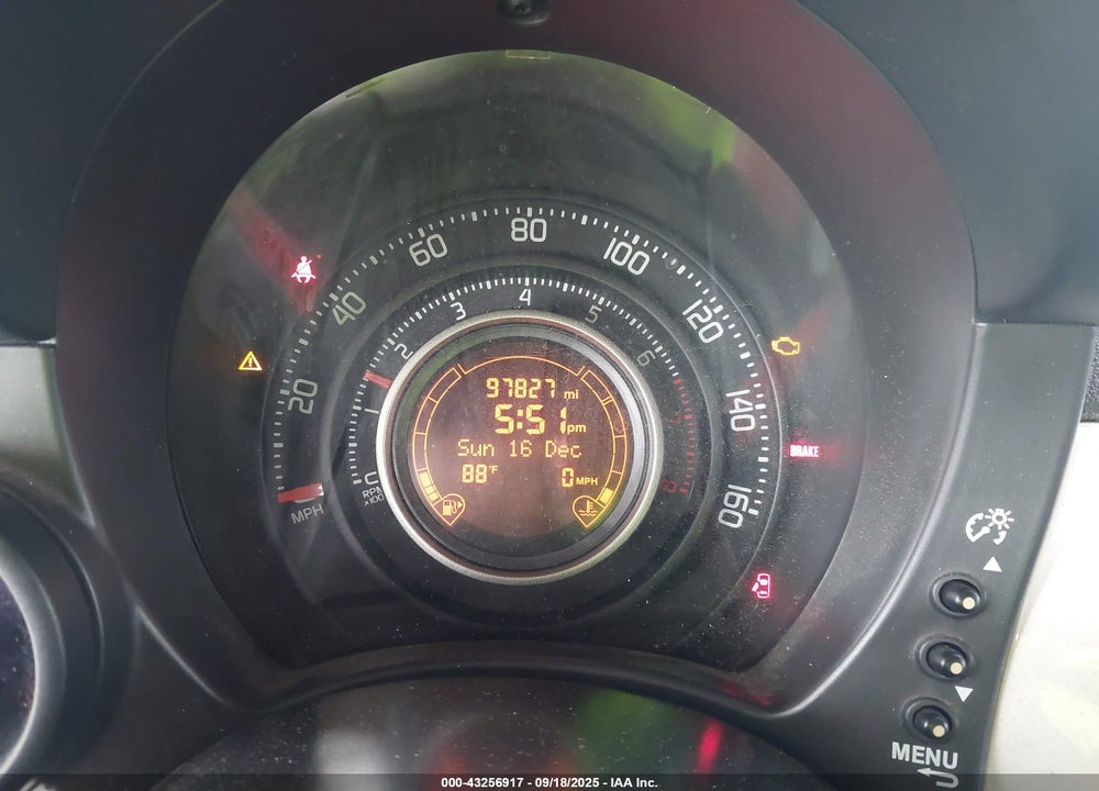 2013 FIAT 500 VIN: 3C3CFFFHXDT645277
