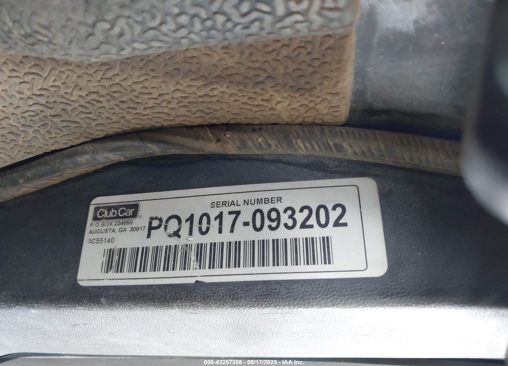 2010 CLUBC CARRYALL 500 VIN: PQ1017093202