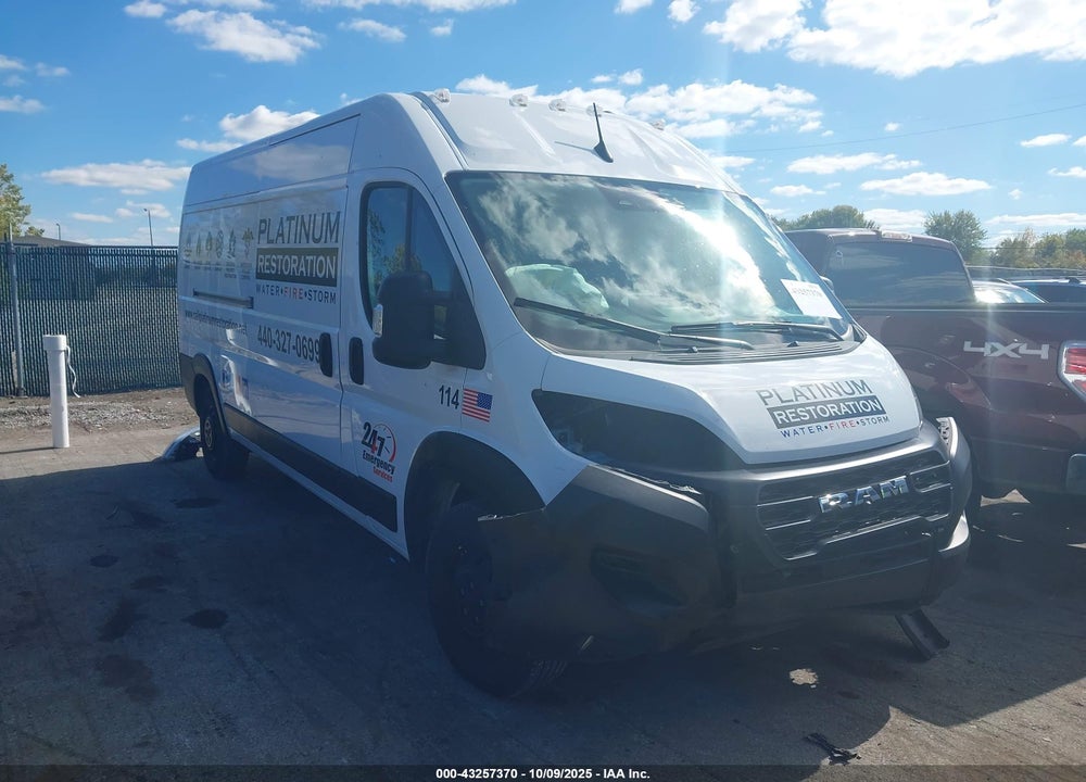 2023 RAM PROMASTER 3500 HIGH ROOF 159 WB VIN: 3C6MRVHG7PE505323
