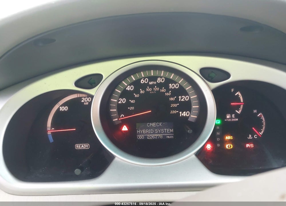 2007 TOYOTA HIGHLANDER HYBRID LIMITED V6 VIN: JTEDW21A270018671