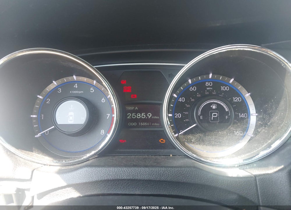 2014 HYUNDAI SONATA GLS VIN: 5NPEB4AC9EH941599