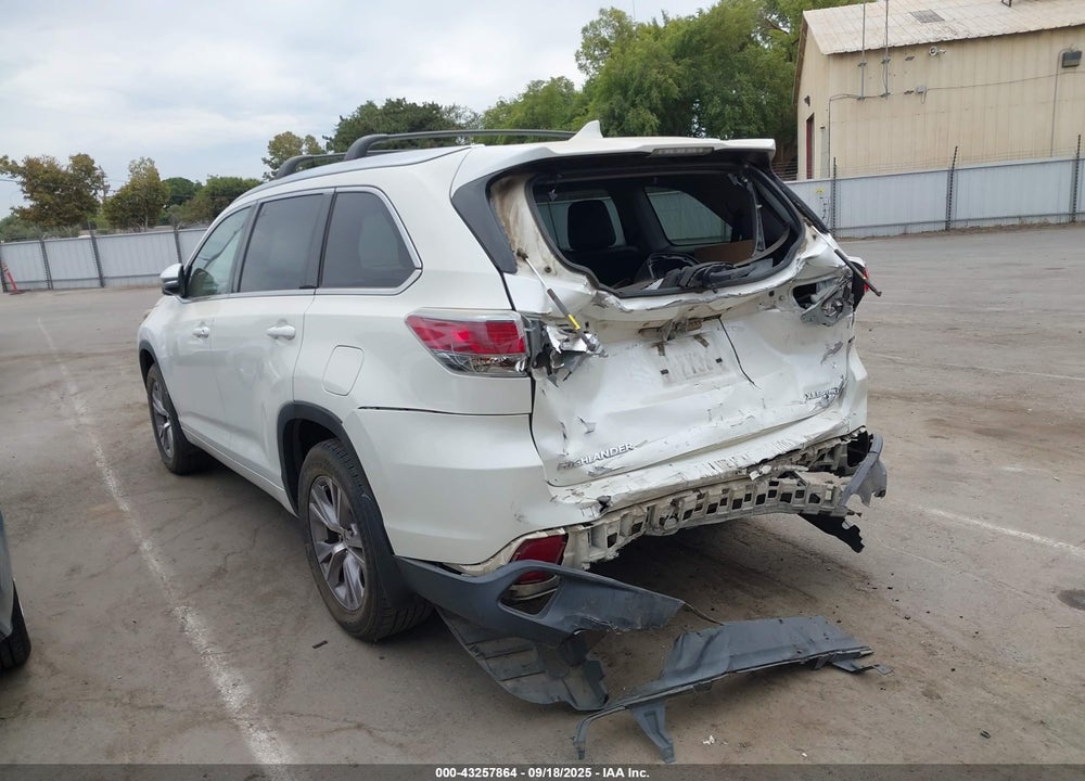2015 TOYOTA HIGHLANDER VIN: 5TDJKRFH4FS209490