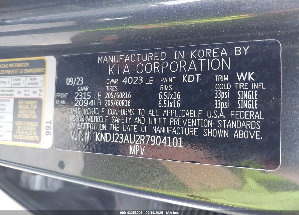 2024 KIA SOUL VIN: KNDJ23AU2R7904101