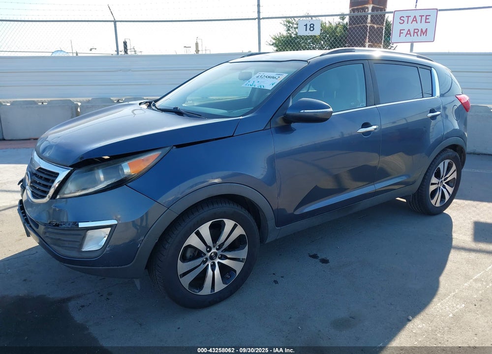 2013 KIA SPORTAGE EX VIN: KNDPC3A21D7396542