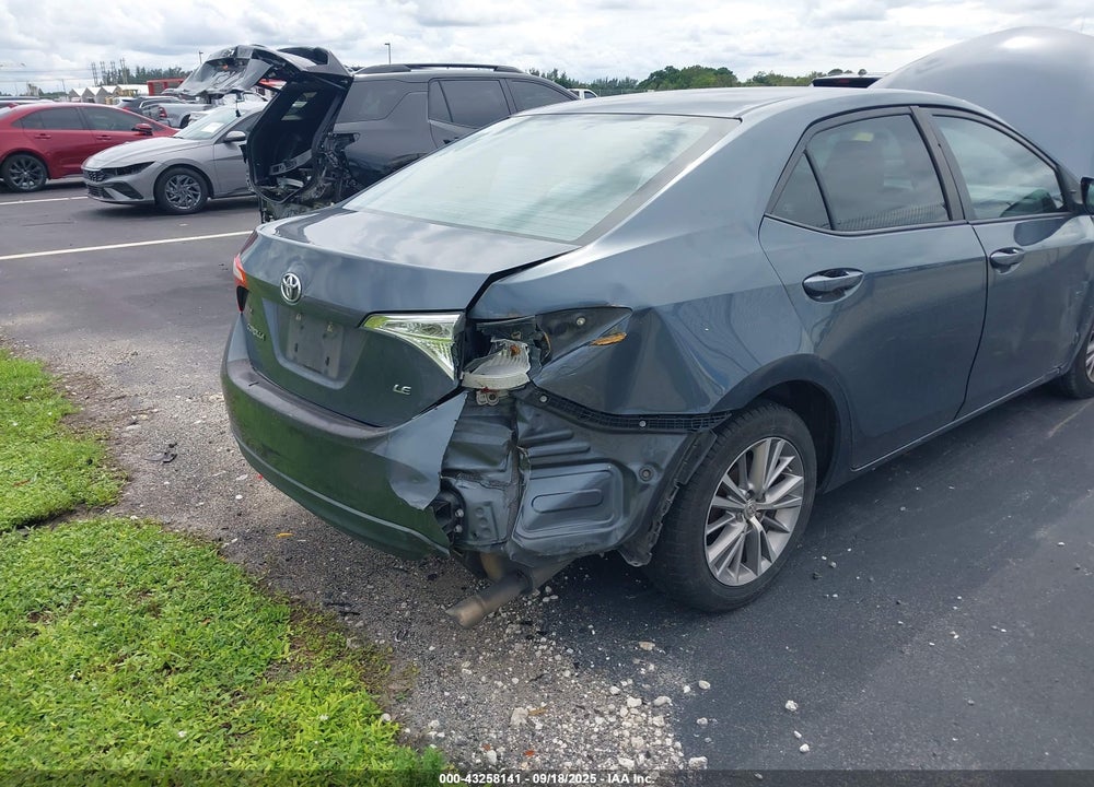 2015 TOYOTA COROLLA VIN: 2T1BURHE5FC312797