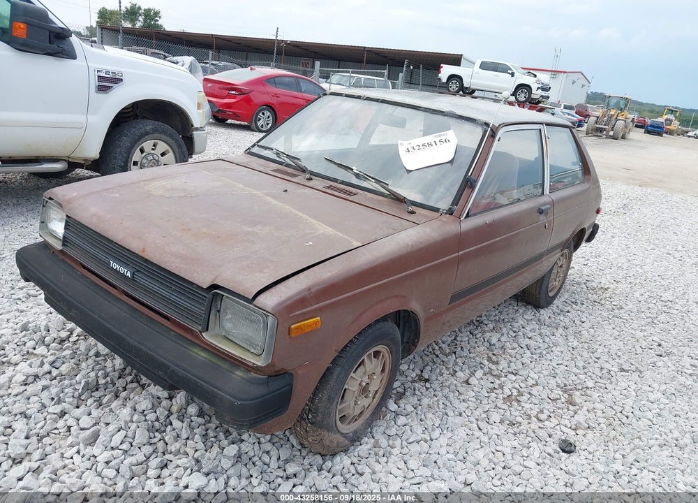 1981 TOYOTA STARLET VIN: JT2KP61G3B5522669