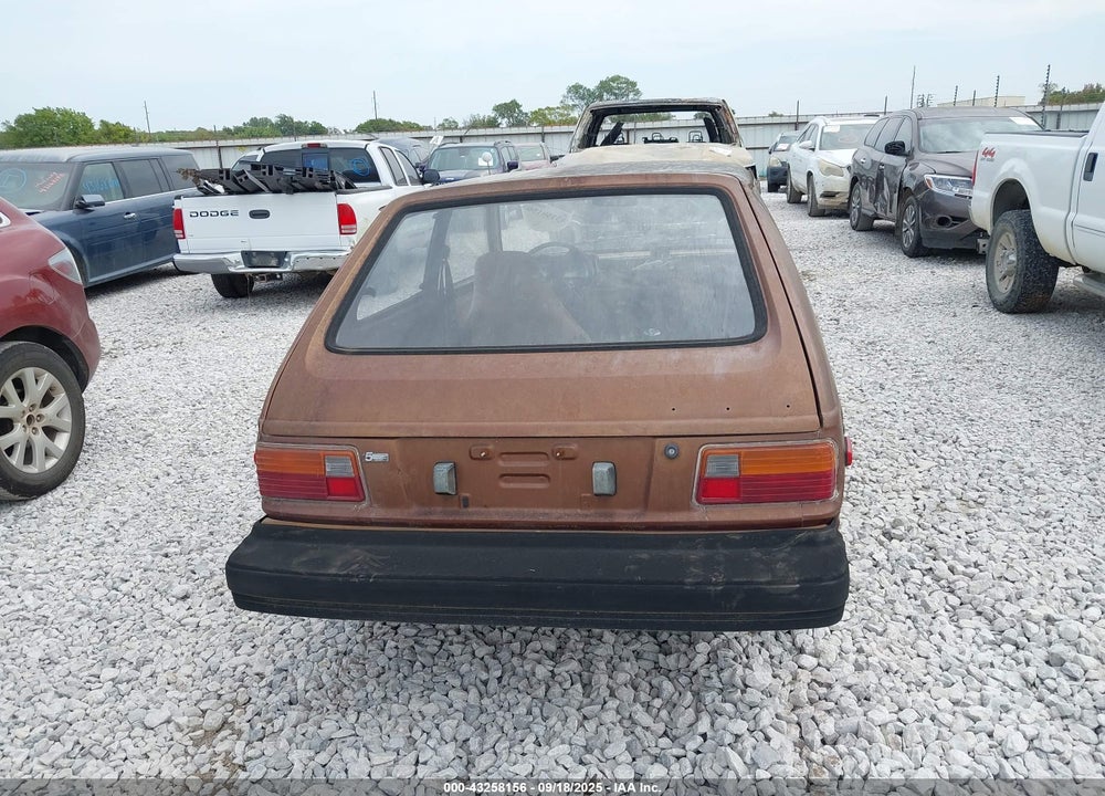 1981 TOYOTA STARLET VIN: JT2KP61G3B5522669
