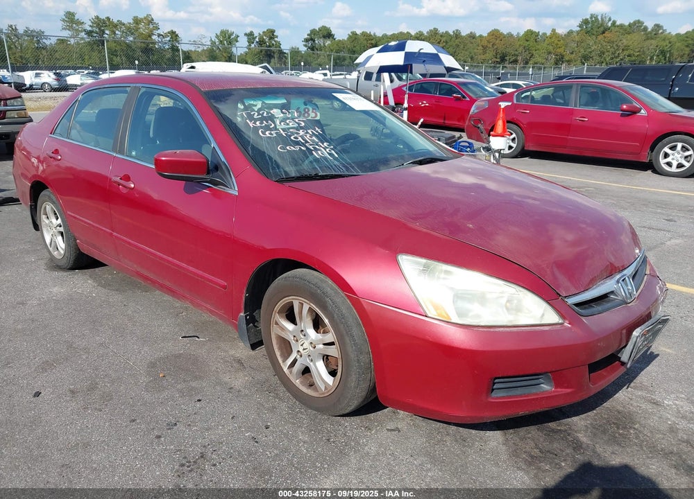 2007 HONDA ACCORD 2.4 SE VIN: 1HGCM56317A127314