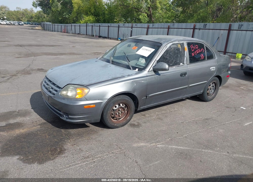 2004 HYUNDAI ACCENT GL VIN: KMHCG45C14U534735