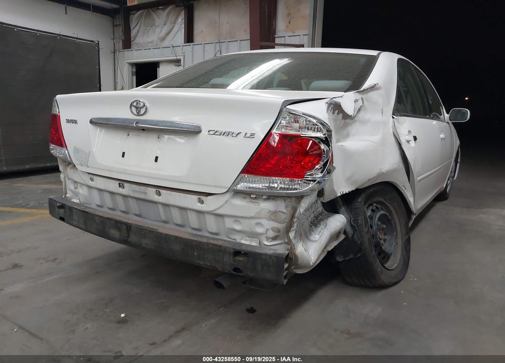 2006 TOYOTA CAMRY LE VIN: 4T1BE30K56U737284