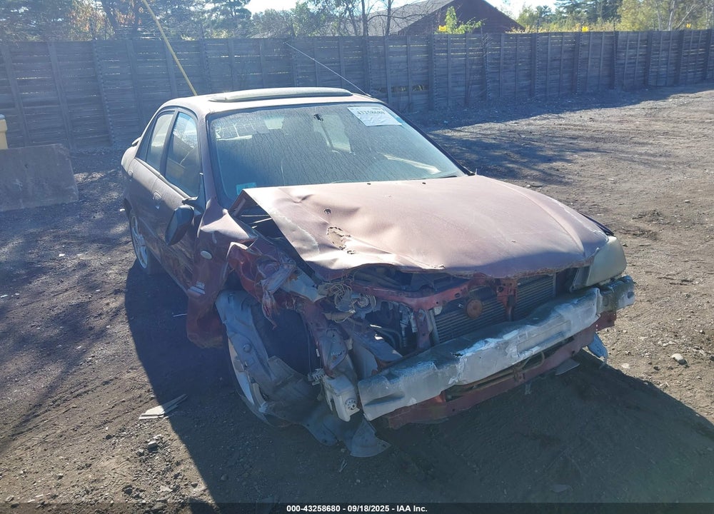 2002 MAZDA PROTEGE DX/ES/LX VIN: JM1BJ225821625706